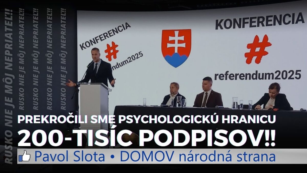 Prerazili sme psychologickú hranicu 200-tisíc podpisov