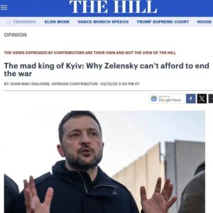 The Hill : „Šialený kráľ Kyjeva: Prečo si Zelenskyj nemôže dovoliť ukončiť vojnu...