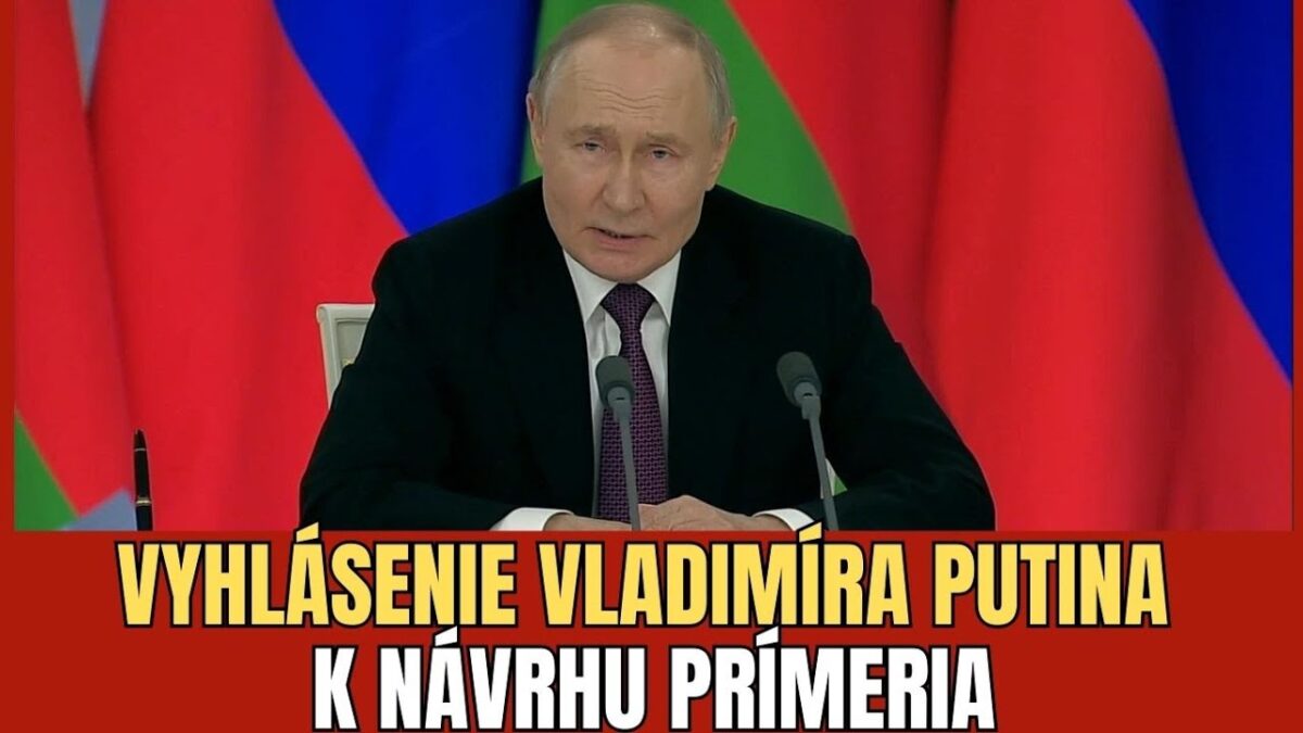 VLADIMIR PUTIN PRIJAL NÁVRH NA PRÍMERIE, MÁ ALE PODMIENKY | TVOTV