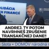 Koaličné divadlo s protivnou transakčnou daňou