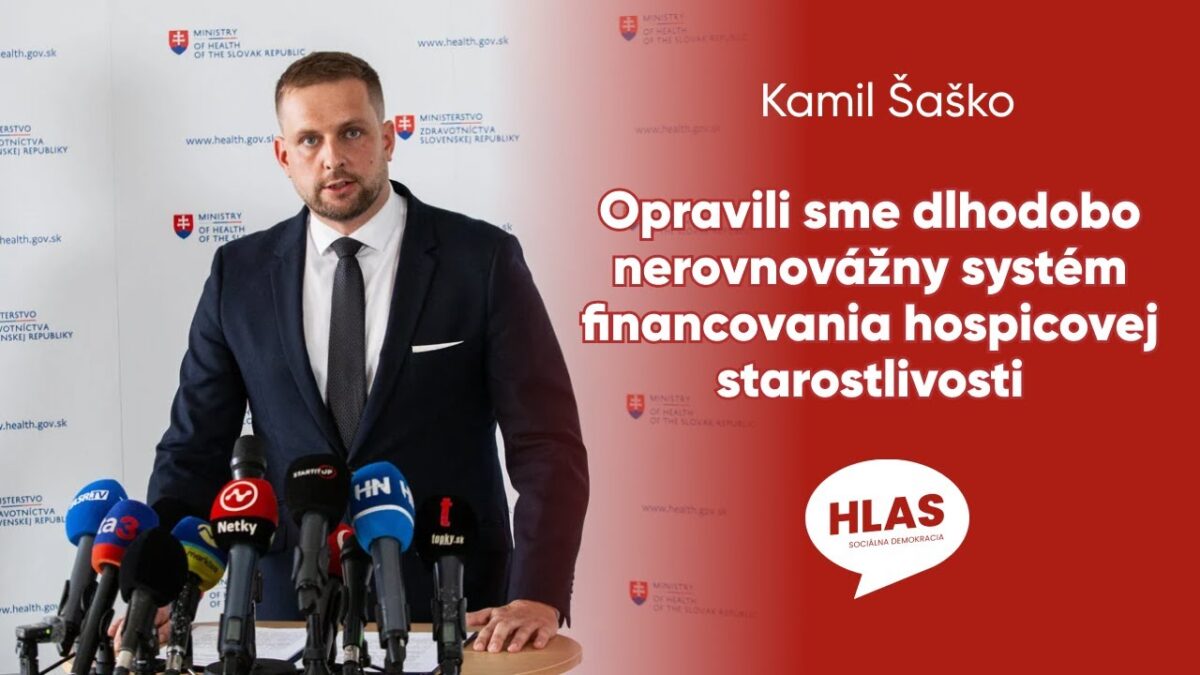 Opravili sme dlhodobo nerovnovážny systém financovania hospicovej starostlivosti