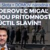 Banderovec Migaľ zneúctil Slavín