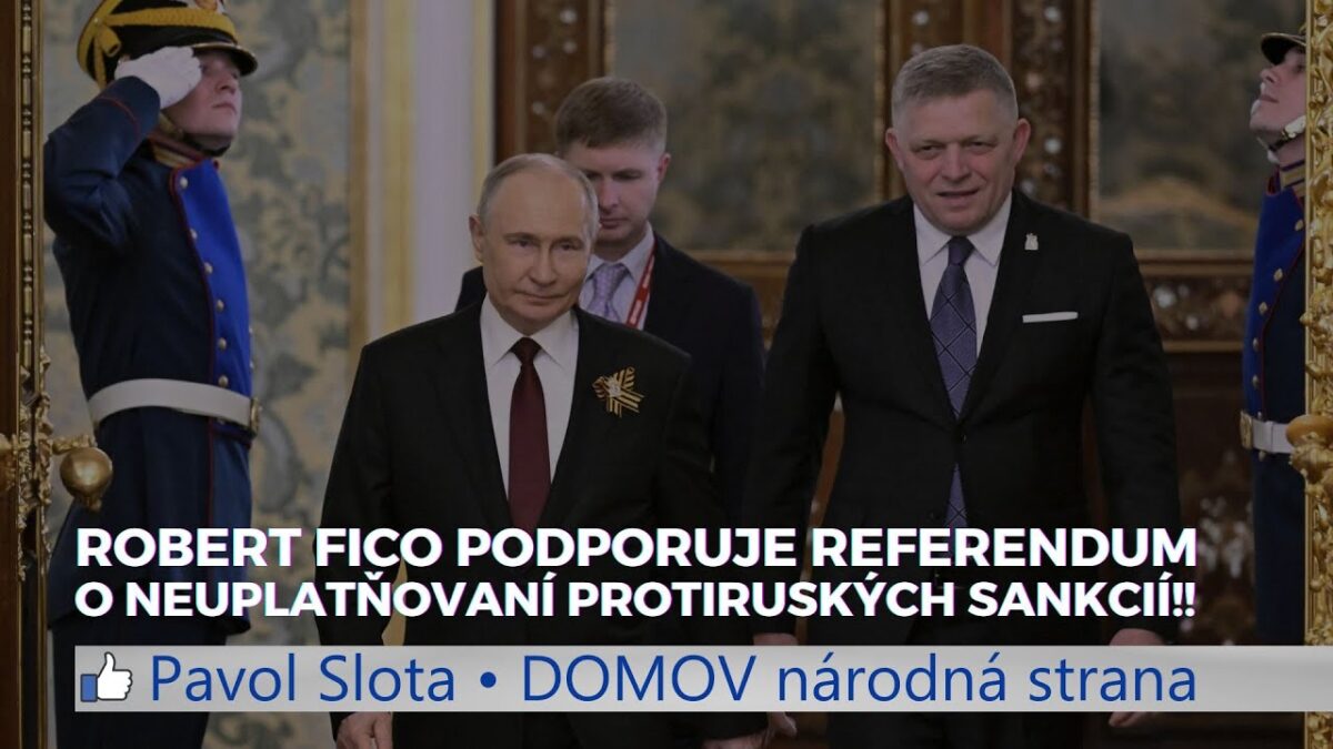 Premier Fico podporuje referendum o neuplatňovaní protiruských sankcií