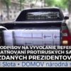 Výzva na vyhlásenie referenda úspešne odovzdaná prezidentovi SR Petrovi Pellegri...