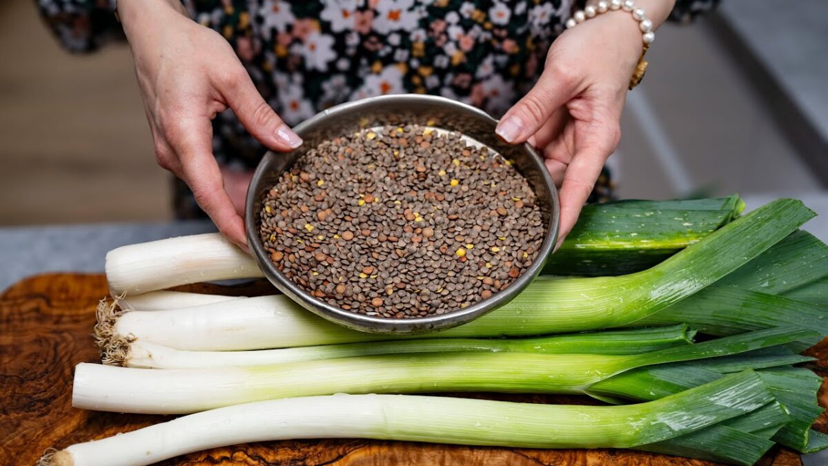 Nový spôsob prípravy póru s šošovicami! Úžasne zdravý recept na zimu!