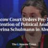 Moskovský súd nariadil väzbu politickej analytičky Jekateriny Šuľmanovej v neprí...