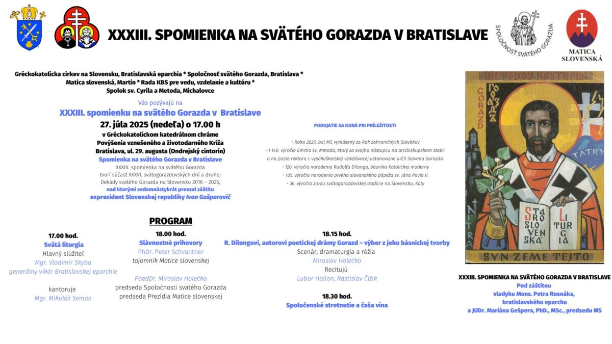 Matica slovenská: POZVÁNKA
