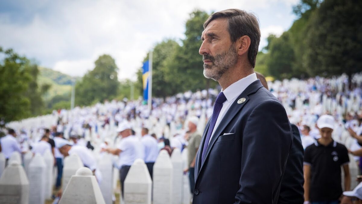 Minister J. Blanár v Srebrenici – Ministar J. Blanár u Srebrenici (11.7.2025)