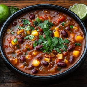 Starodávne vegánské chili sin carne