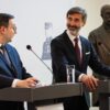 Tlačová konferencia šéfov diplomacií Slovenska a Česka v rámci podujatia Fórum T...
