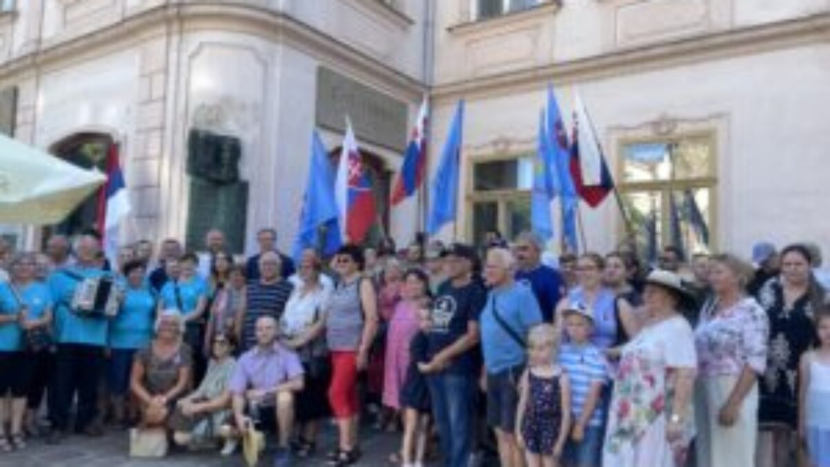 Matica slovenská protestovala v Košiciach proti aktivitám firmy Manevi SK a odstráneniu tabule maršala Hadika