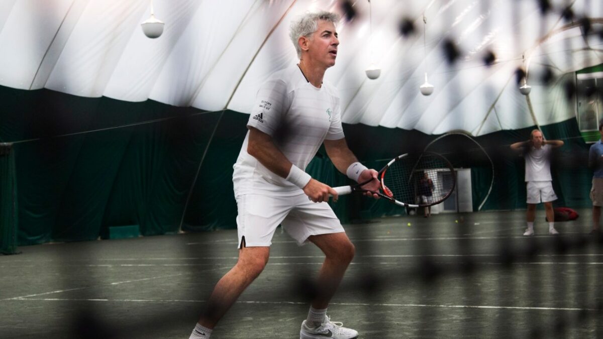 Bill Ackman sa snaží stať najstarším tenistom, ktorý získa profesionálne body.