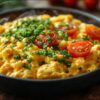 Vegánska praženica z cícerovej múky – Najlepší recept bez vajec!