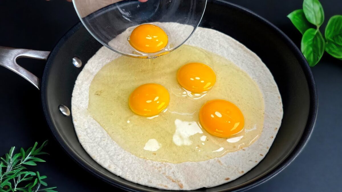 Všetko, čo potrebujete, sú 4 vajcia a tortilla!