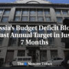 Ruský rozpočtový deficit prekonal ročný cieľ už za 7 mesiacov