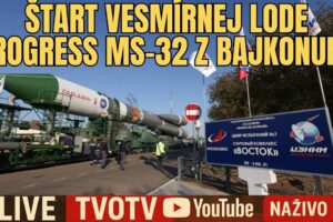 NAŽIVO: Štart vesmírnej lode Progress MS-32 z Bajkonuru k Medzinárodnej vesmírne...