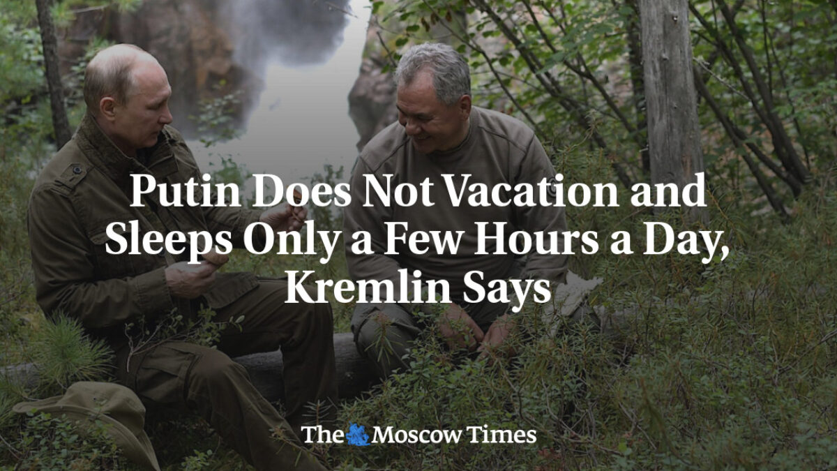 Putin si neberie dovolenku a spí len niekoľko hodín denne, uvádza Kremeľ