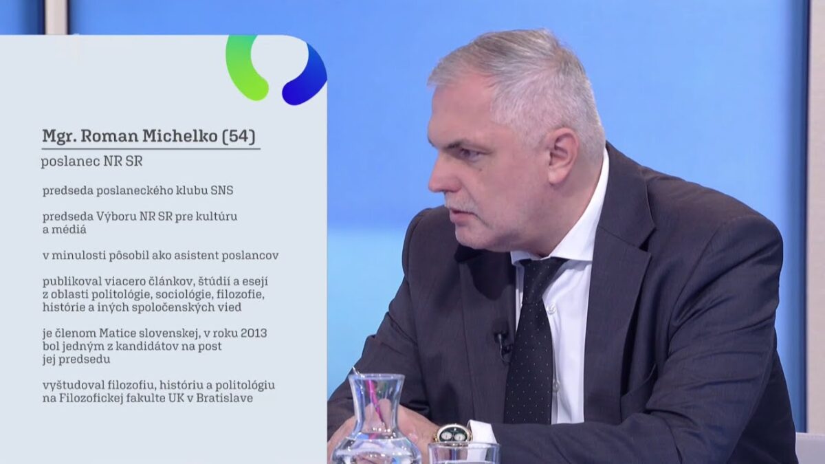 Roman Michelko: SNS predstavuje stranu racionálneho rozumu.