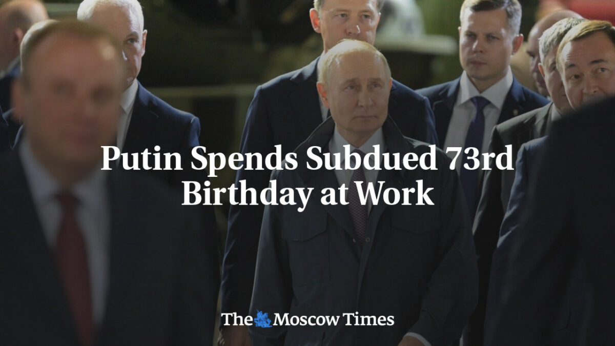Putin oslavuje svoje 73. narodeniny skromne, prácou