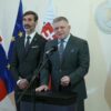 Tlačová konferencia predsedu vlády Roberta Fica a ministra Juraja Blanára na tém...