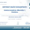 BSK: Hotelová akadémia na Mikovíniho ulici v Bratislave získala Certifikát značk...