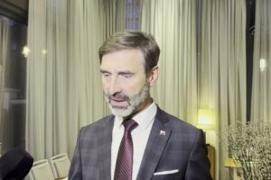 Tlačový brífing ministra Juraja Blanára v rámci pracovnej cesty v Čiernej Hore
