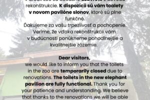 ZOO BOJNICE: OZNAM