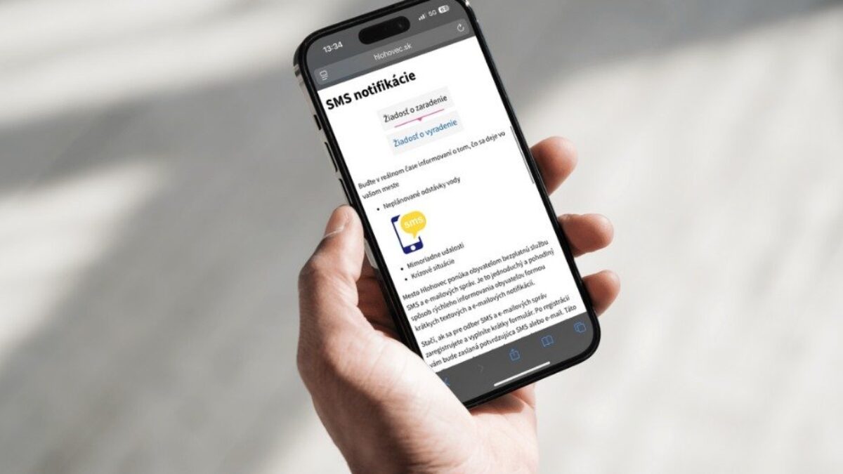 Mesto Hlohovec: SYSTÉM SMS NOTIFIKÁCIÍ