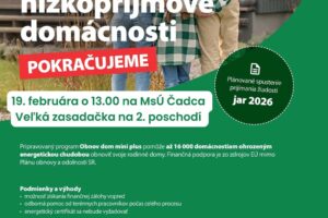 Mesto Čadca: OBNOV DOM MINI PLUS PRICHÁDZA DO ČADCE