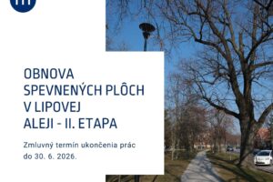Mesto Modra: OBNOVA SPEVNENÝCH PLÔCH V LIPOVEJ ALEJI – II. ETAPA